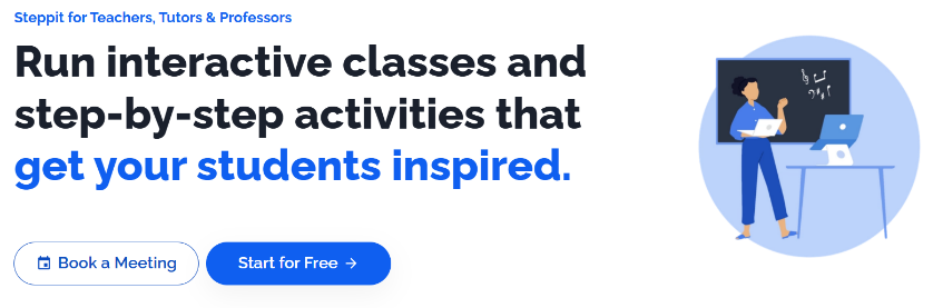 Steppit makes it easy to engage your students with courses that let them learn by doing.